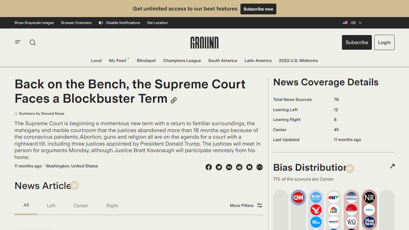 Back on the Bench, the Supreme Court Faces a Blockbuster Term